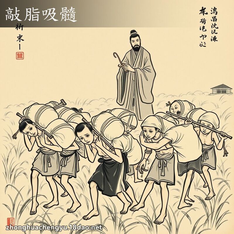 敲脂吸髓 配图