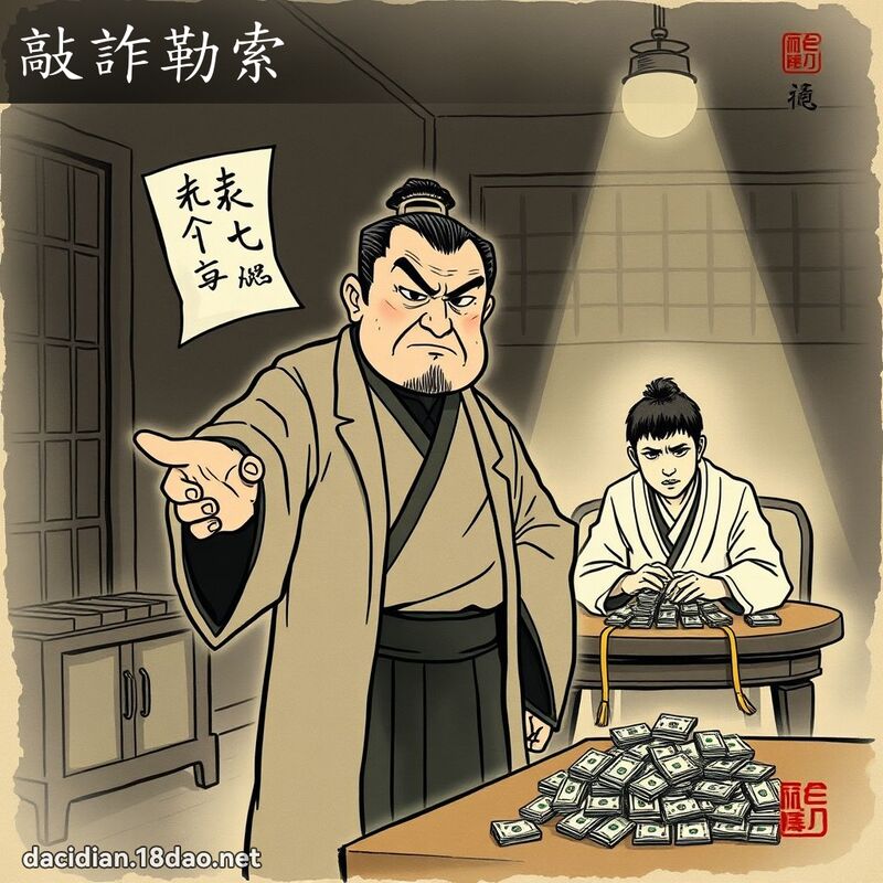 敲詐勒索 配图