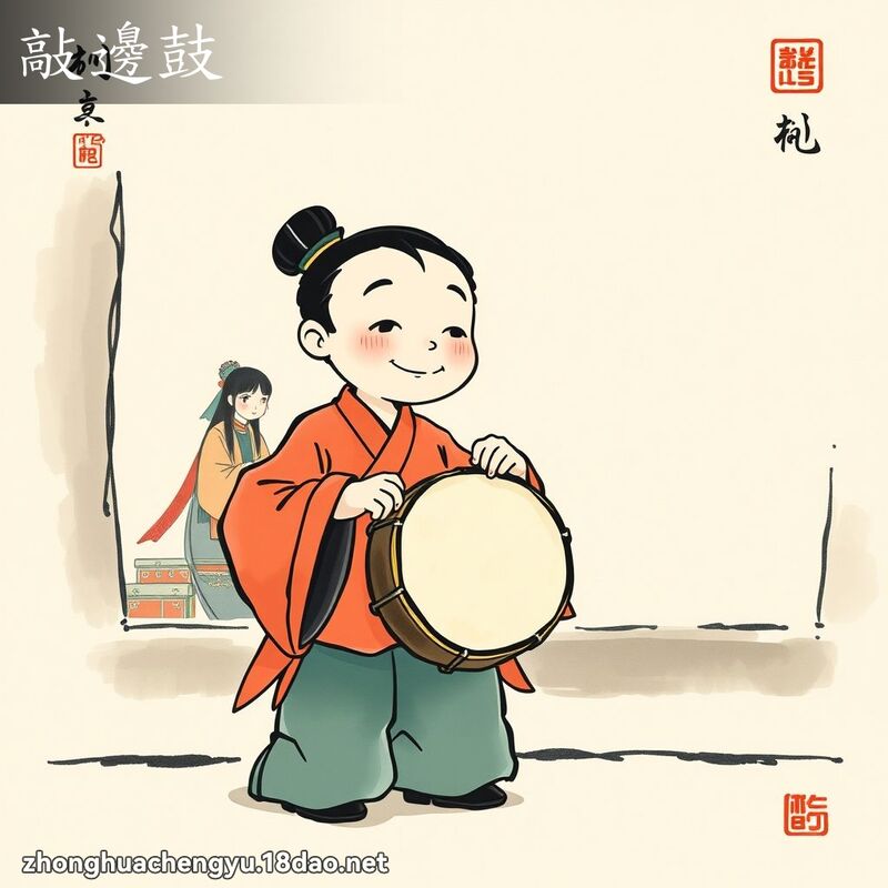 敲邊鼓 配图