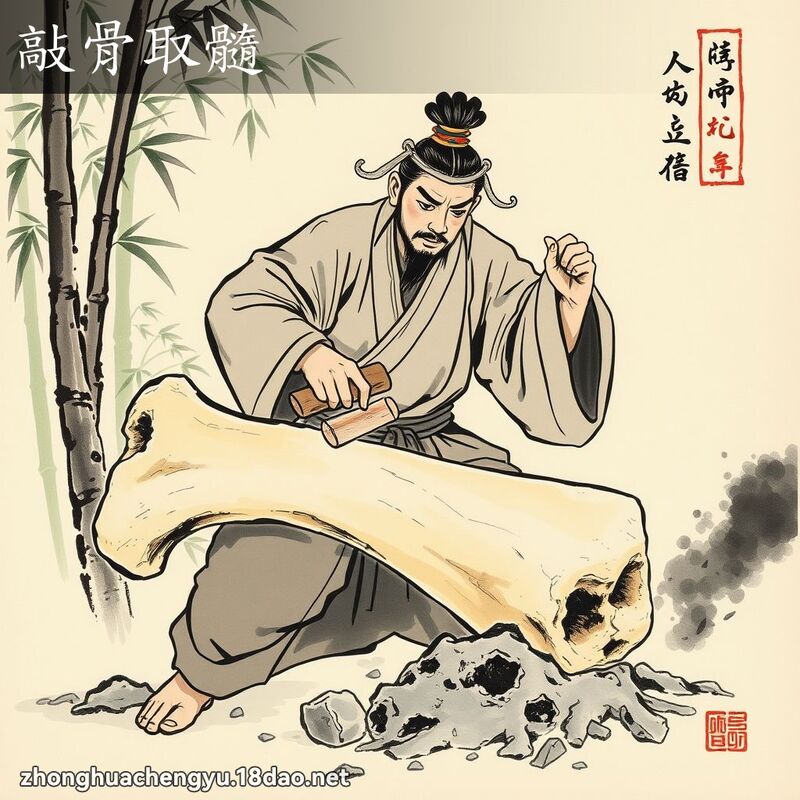 敲骨取髓 配图