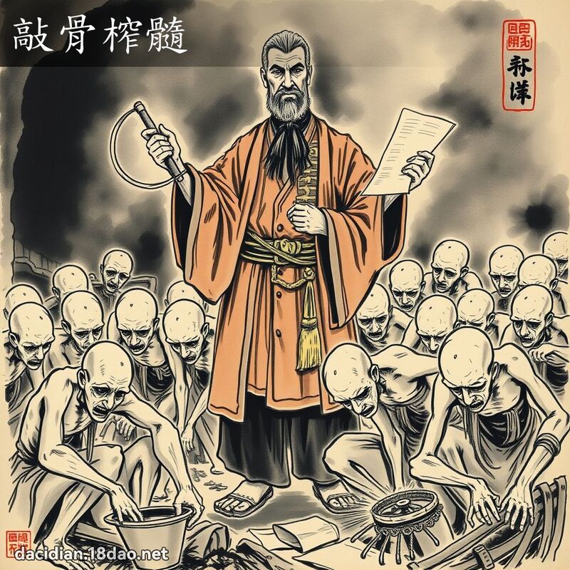 敲骨榨髓 配图