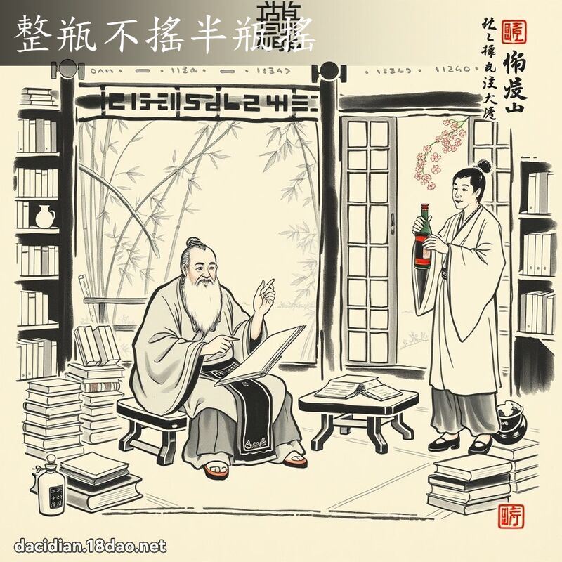 整瓶不搖半瓶搖 配图