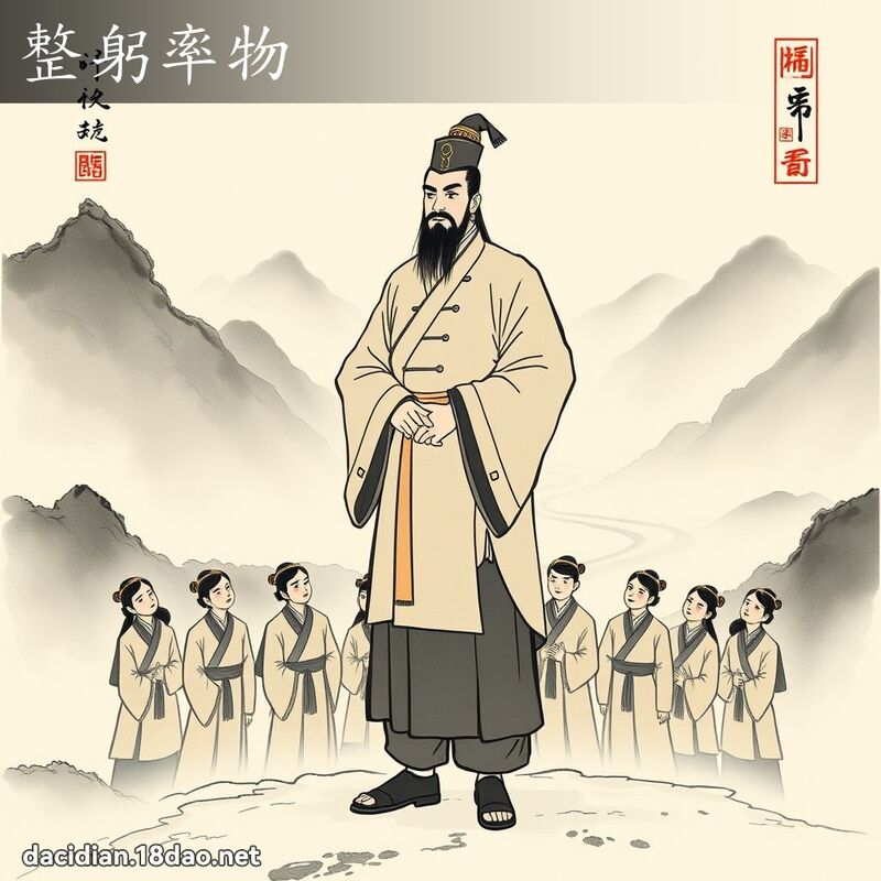 整躬率物 配图