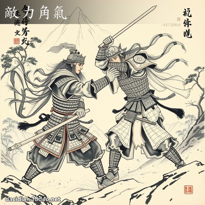 敵力角氣 配图