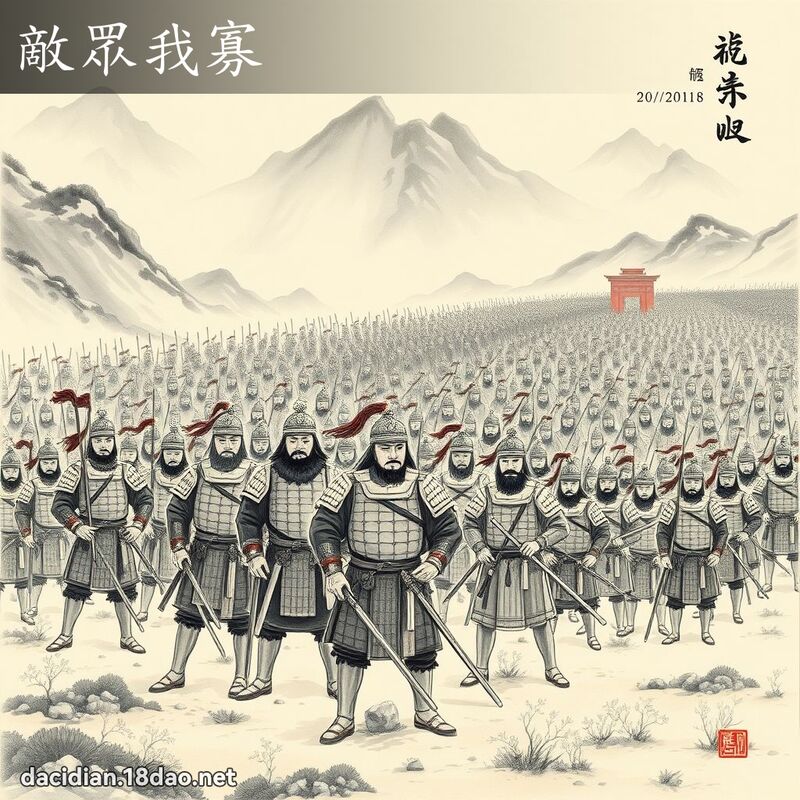 敵眾我寡 配图