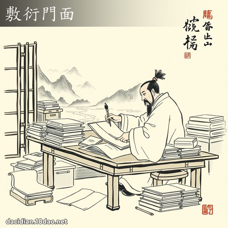 敷衍門面 配图