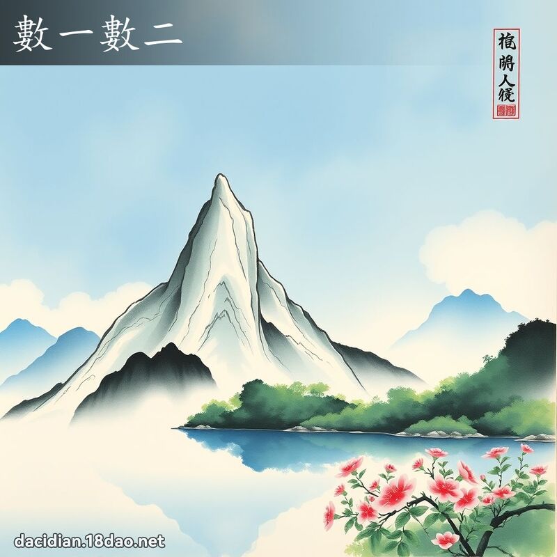 數一數二 配图