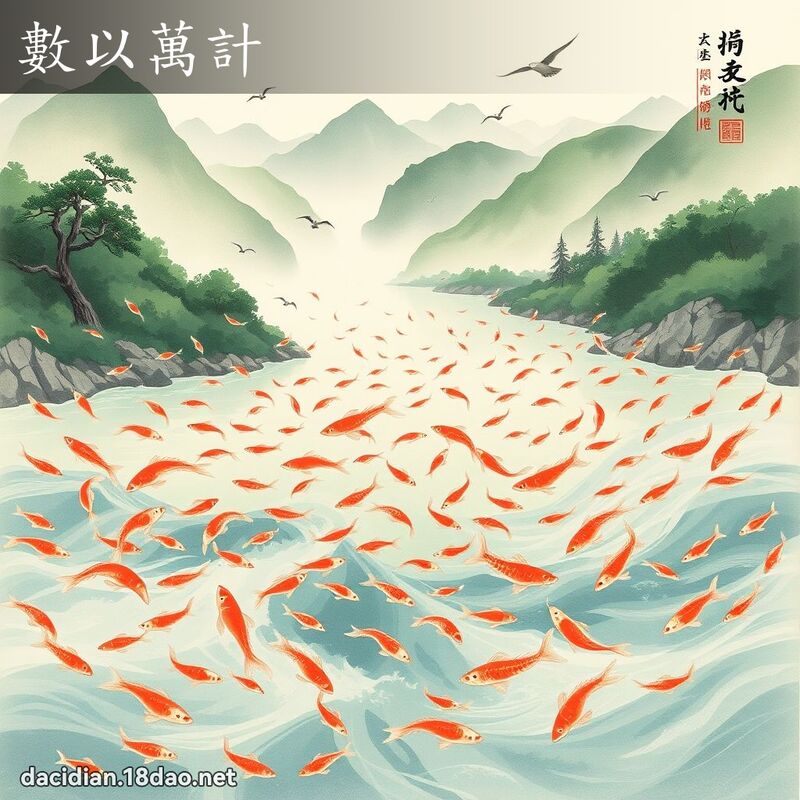 數以萬計 配图