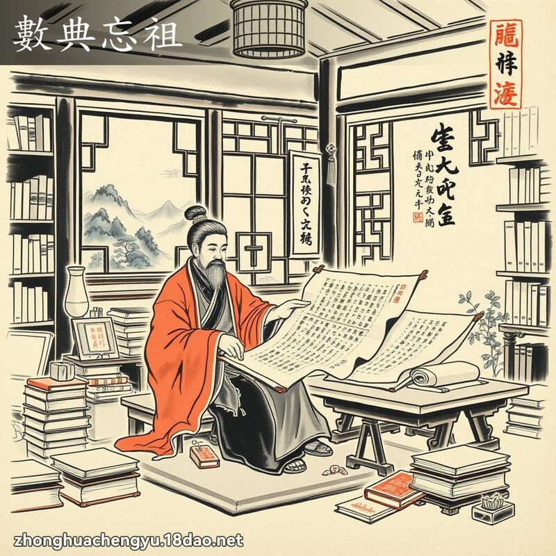 數典忘祖 配图