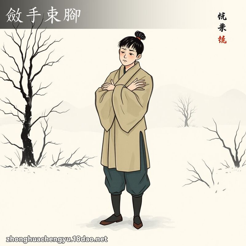 敛手束脚 配图