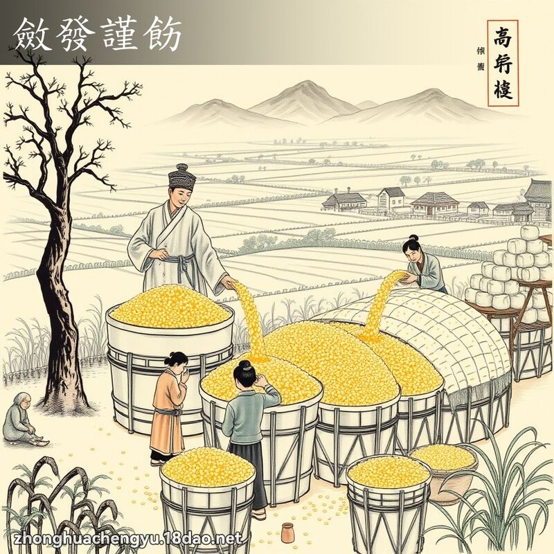 敛发谨飭 配图