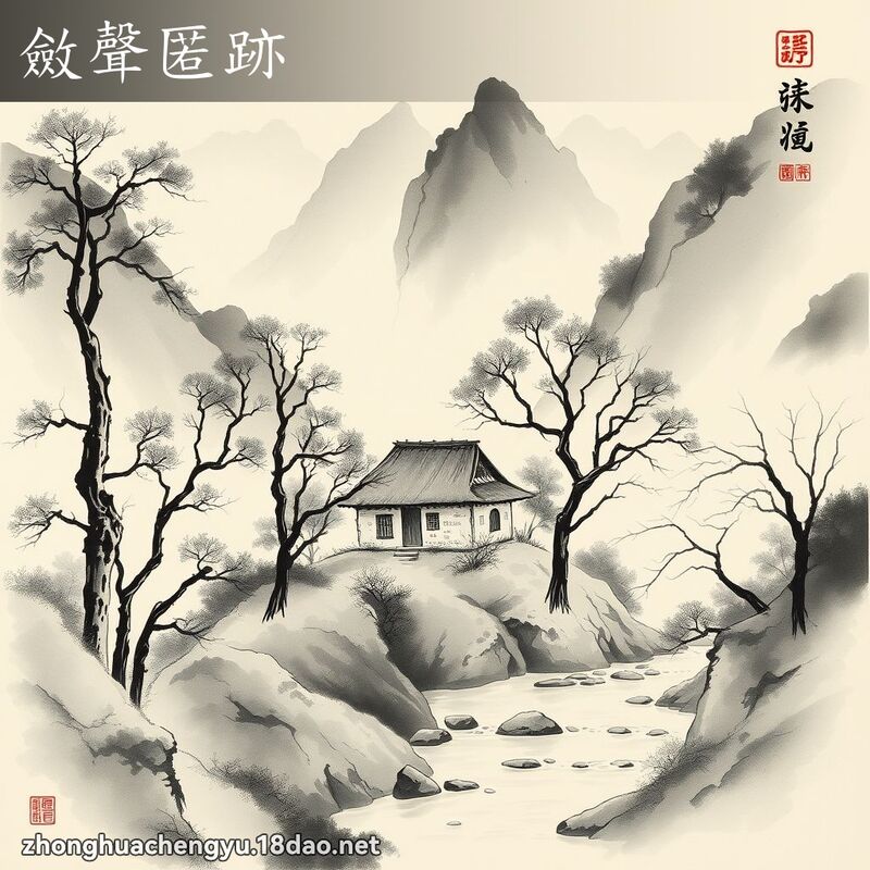 敛声匿跡 配图