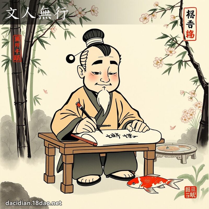 文人无行 配图