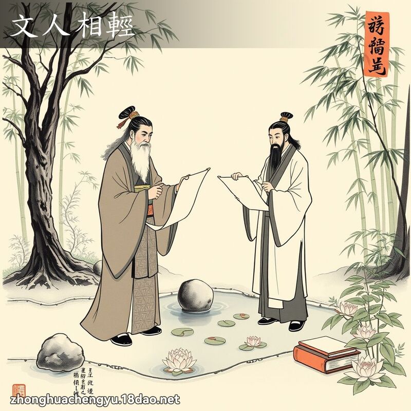 文人相轻 配图