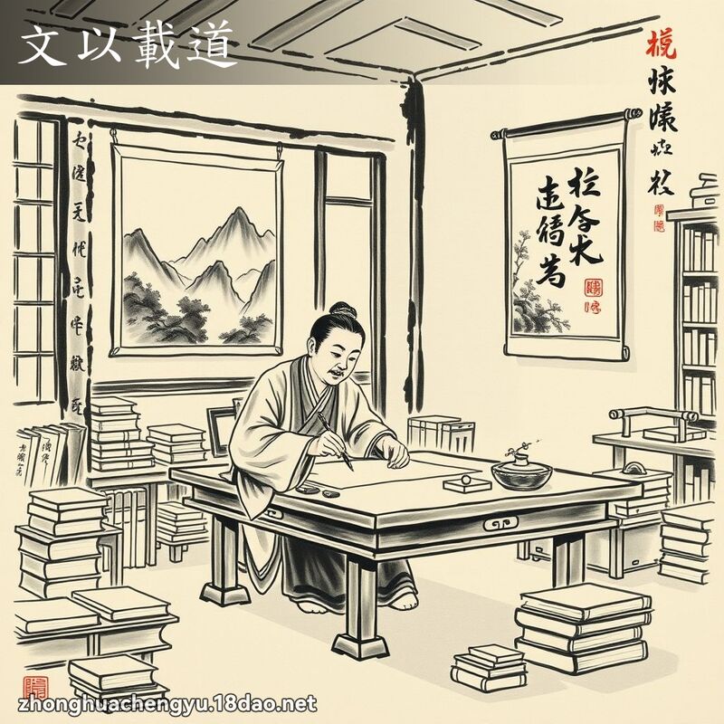 文以载道 配图