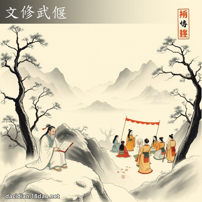 文修武偃 配图
