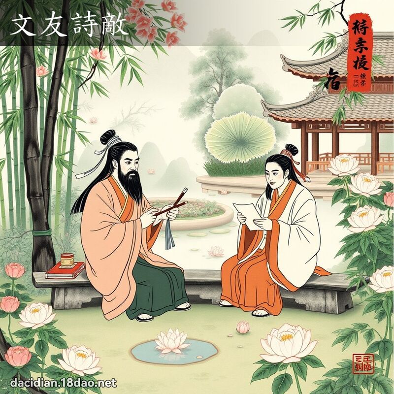 文友诗敌 配图