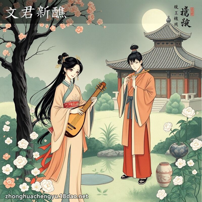 文君新醮 配图