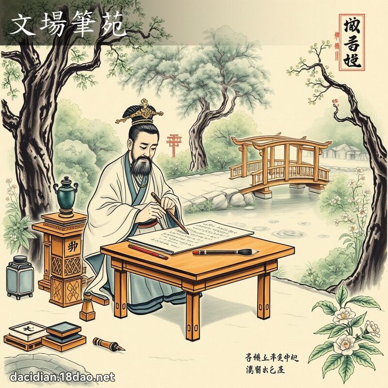 文场笔苑 配图