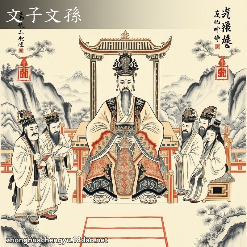 文子文孙 配图