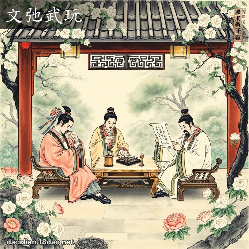 文弛武玩 配图
