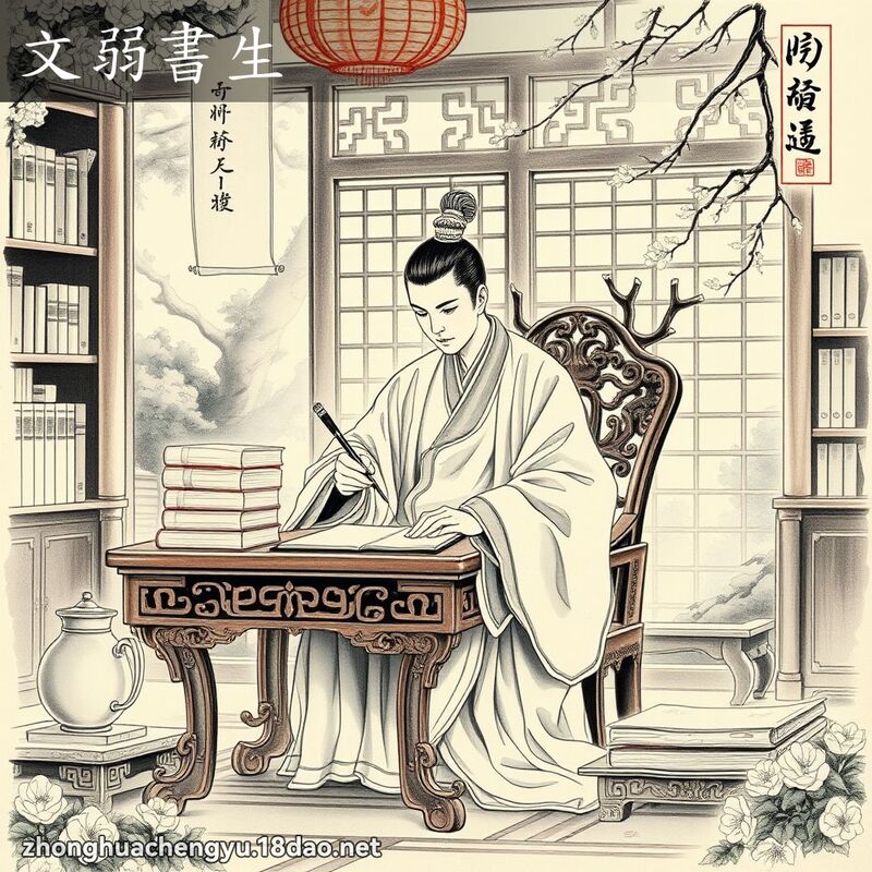 文弱书生 配图