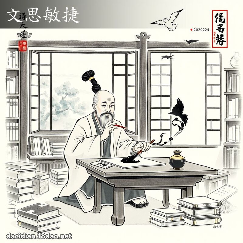 文思敏捷 配图