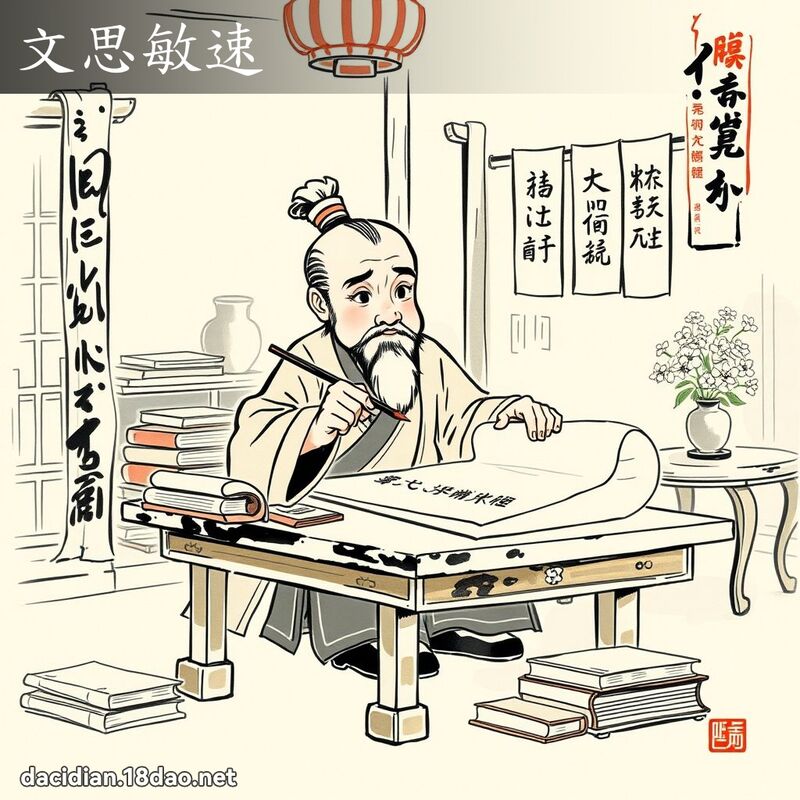 文思敏速 配图