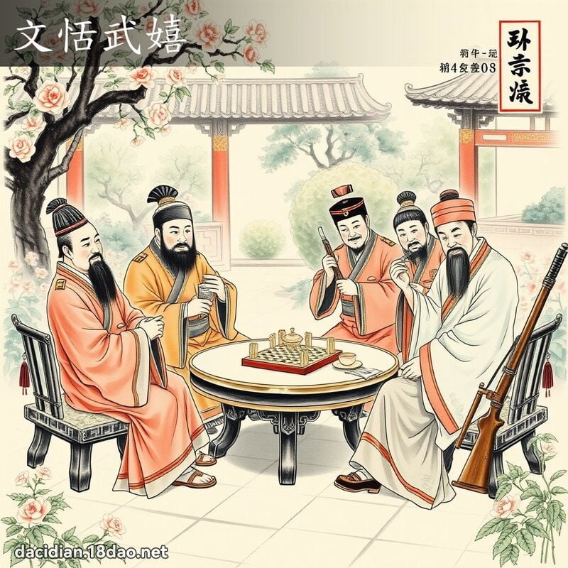 文恬武嬉 配图