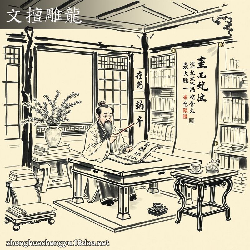 文擅雕龙 配图