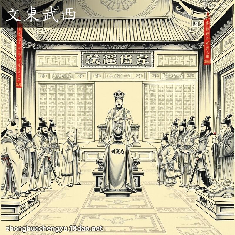 文东武西 配图