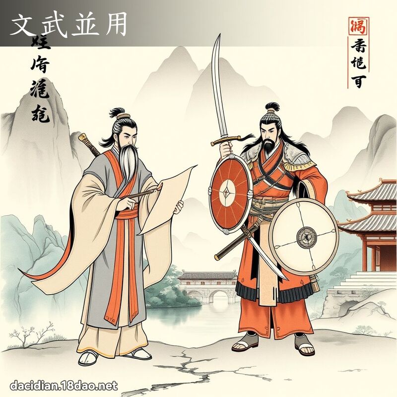 文武並用 配图
