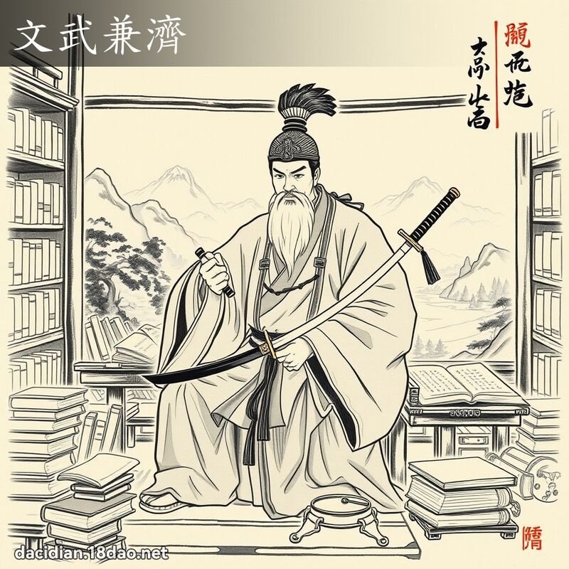 文武兼济 配图