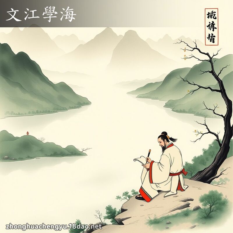 文江学海 配图