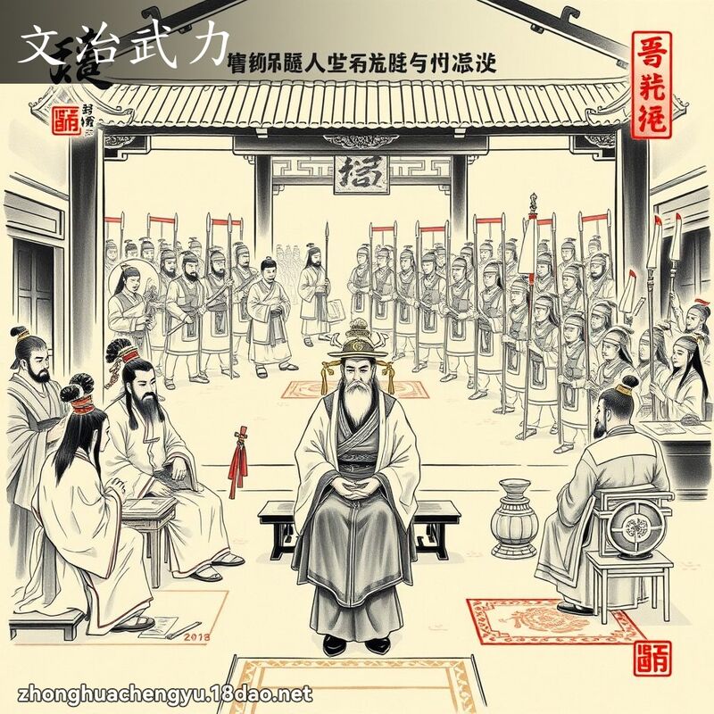 文治武力 配图