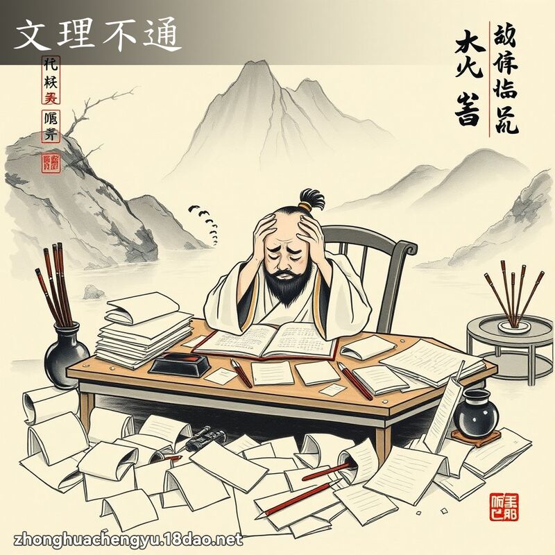 文理不通 配图