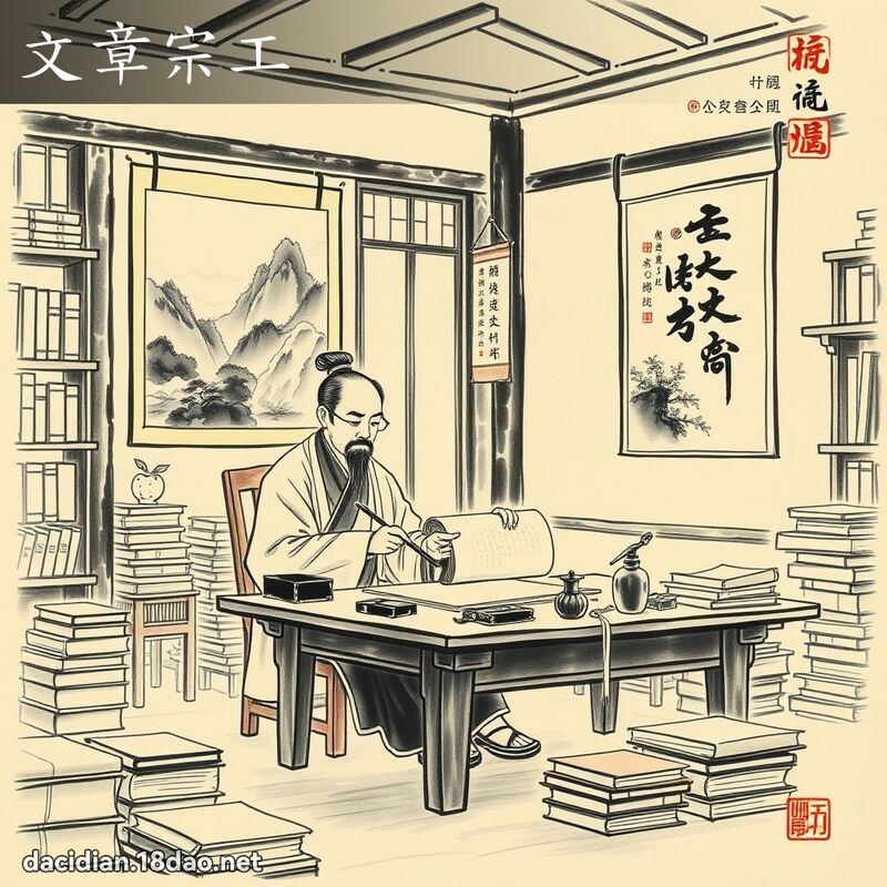 文章宗工 配图