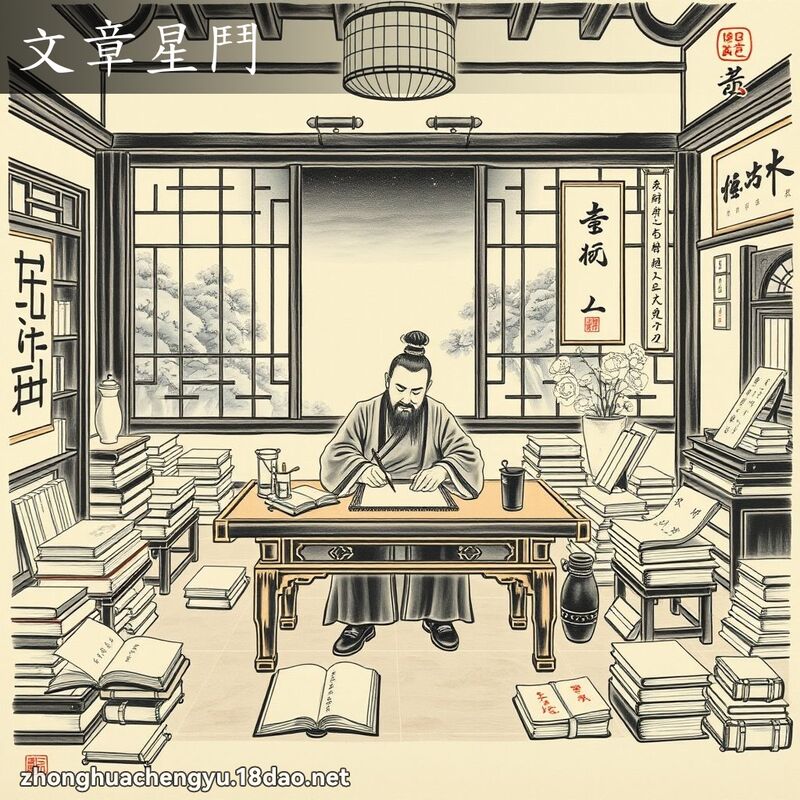 文章星斗 配图
