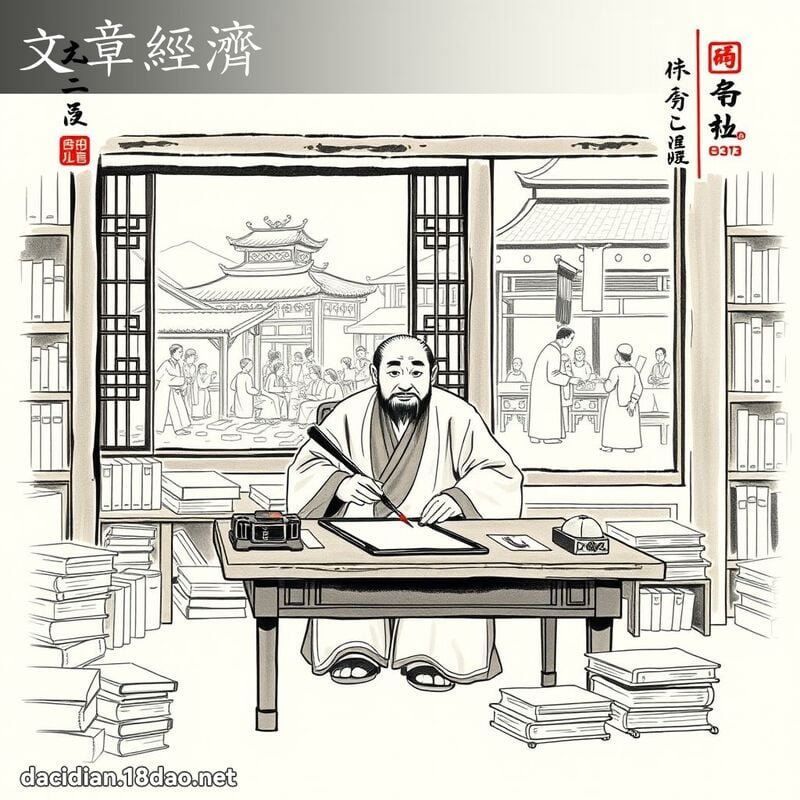 文章經濟 配图