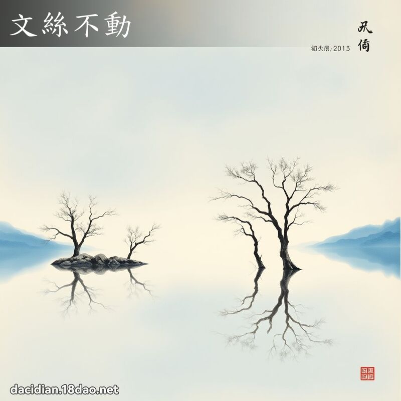 文絲不動 配图