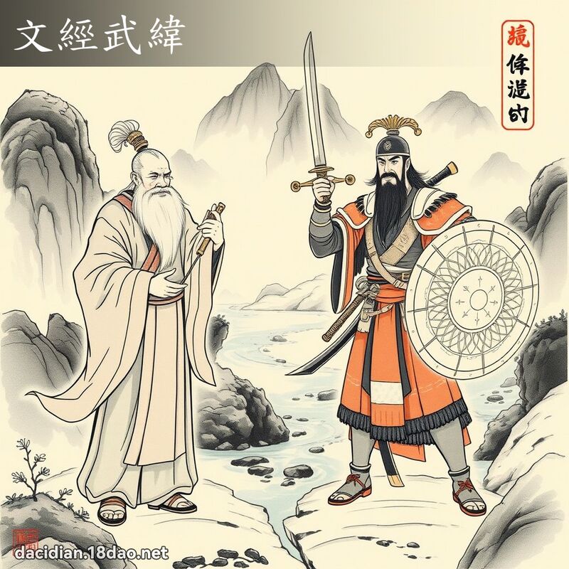 文經武緯 配图