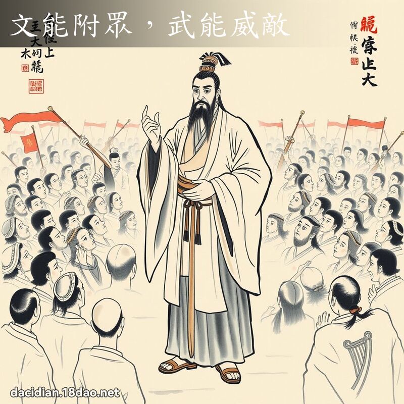 文能附眾,武能威敵 配图
