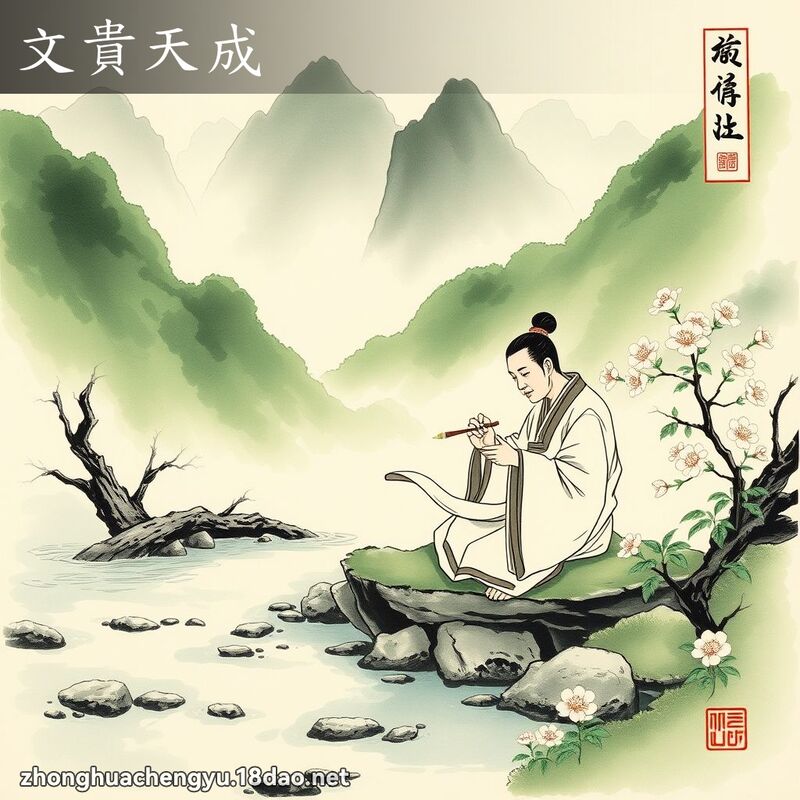 文貴天成 配图