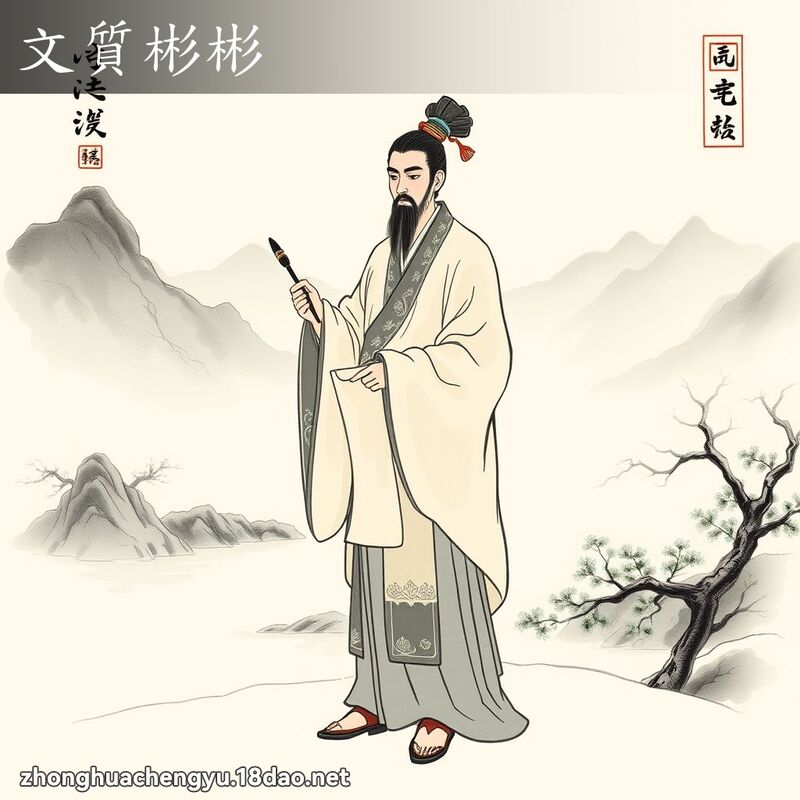 文質彬彬 配图