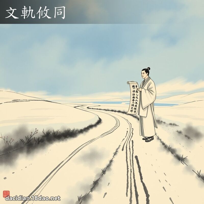 文軌攸同 配图