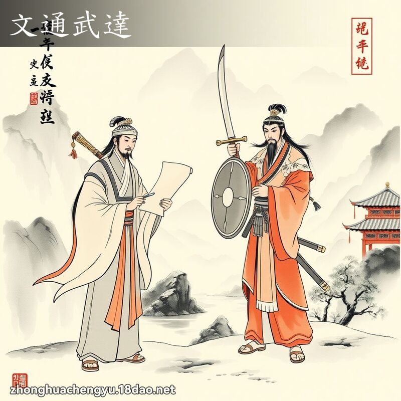 文通武達 配图