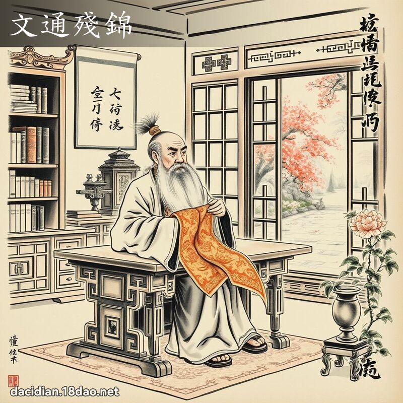 文通殘錦 配图