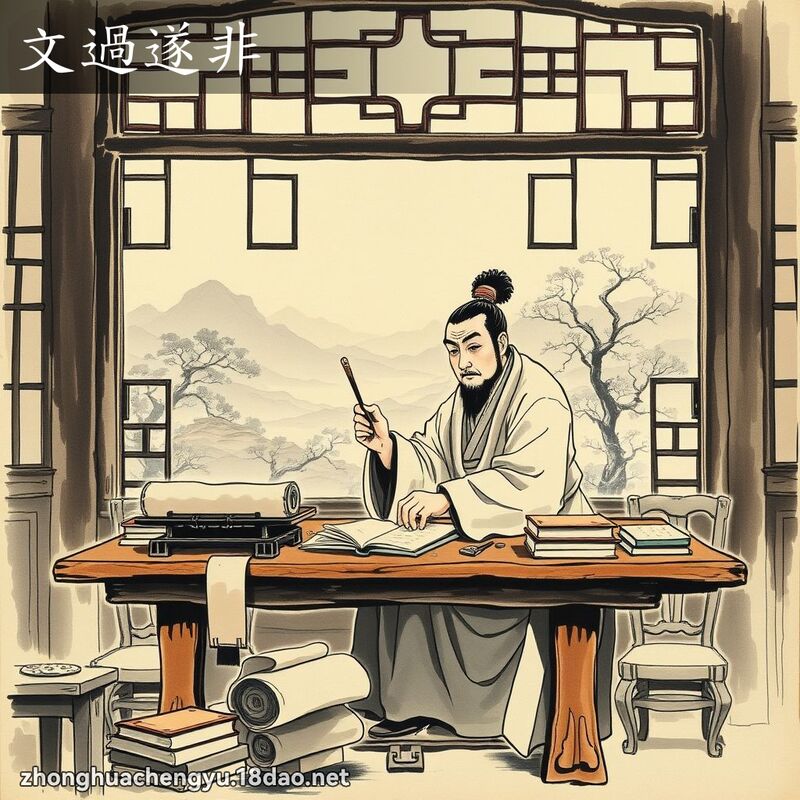 文過遂非 配图