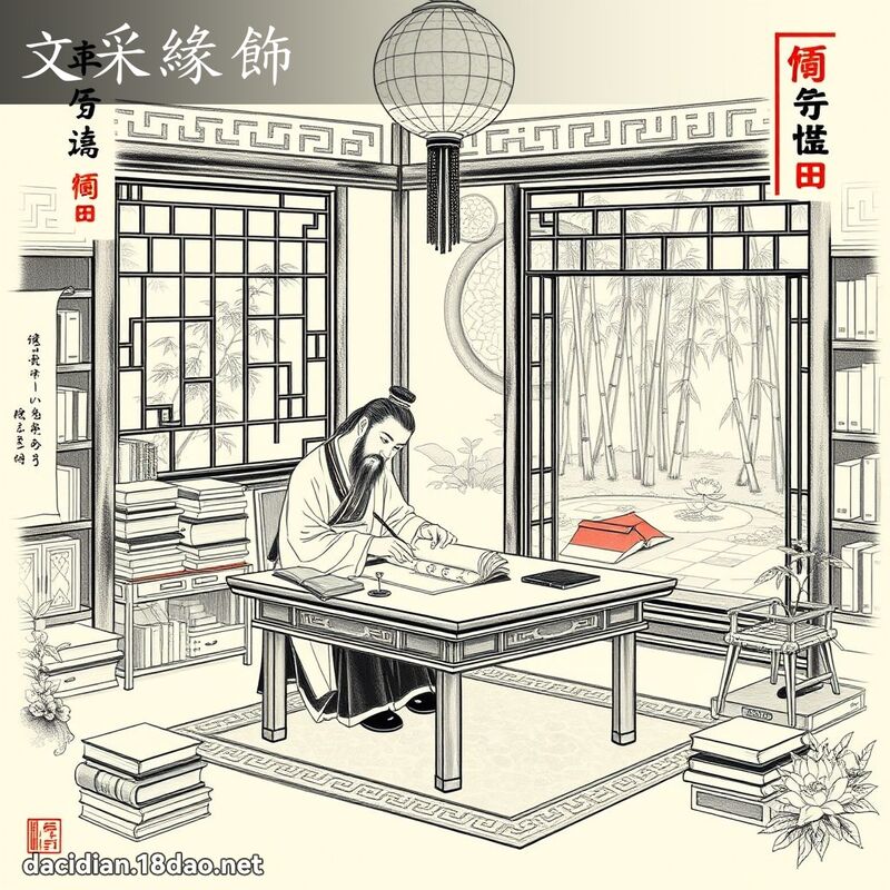 文采緣飾 配图