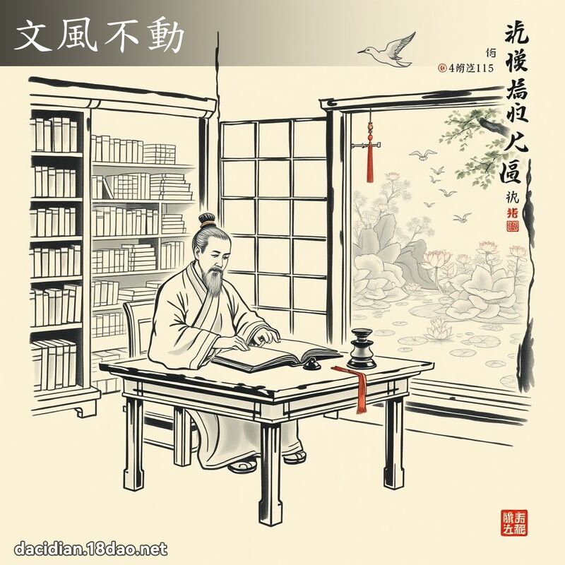 文風不動 配图